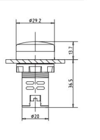 AD116-22D-FS 22mm Indicator Lamp(1)